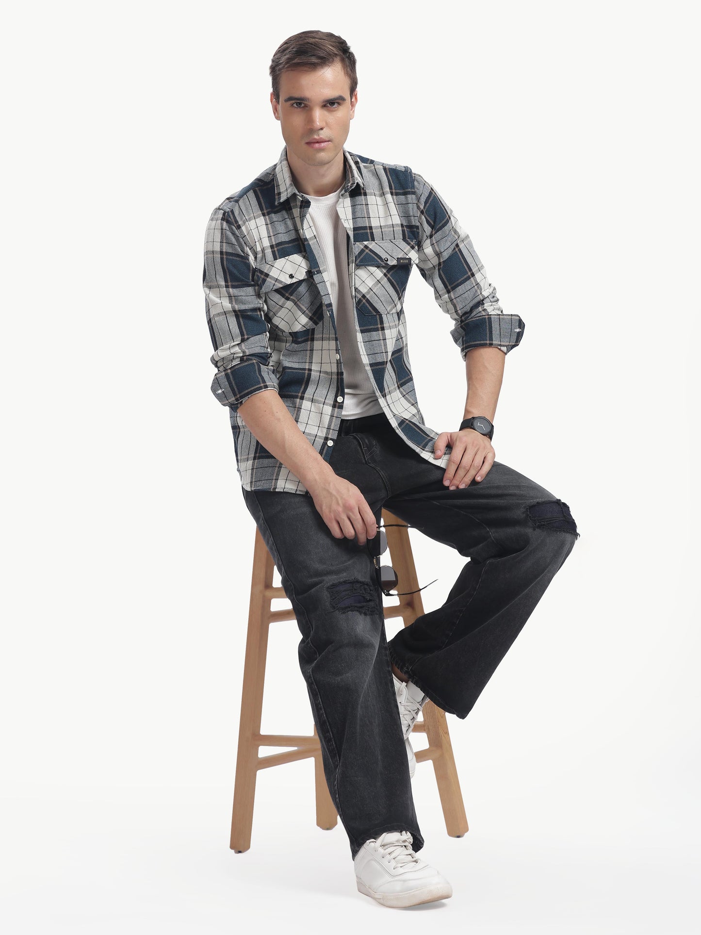 Multi Color Full Sleeve Poly Cotton Shirt