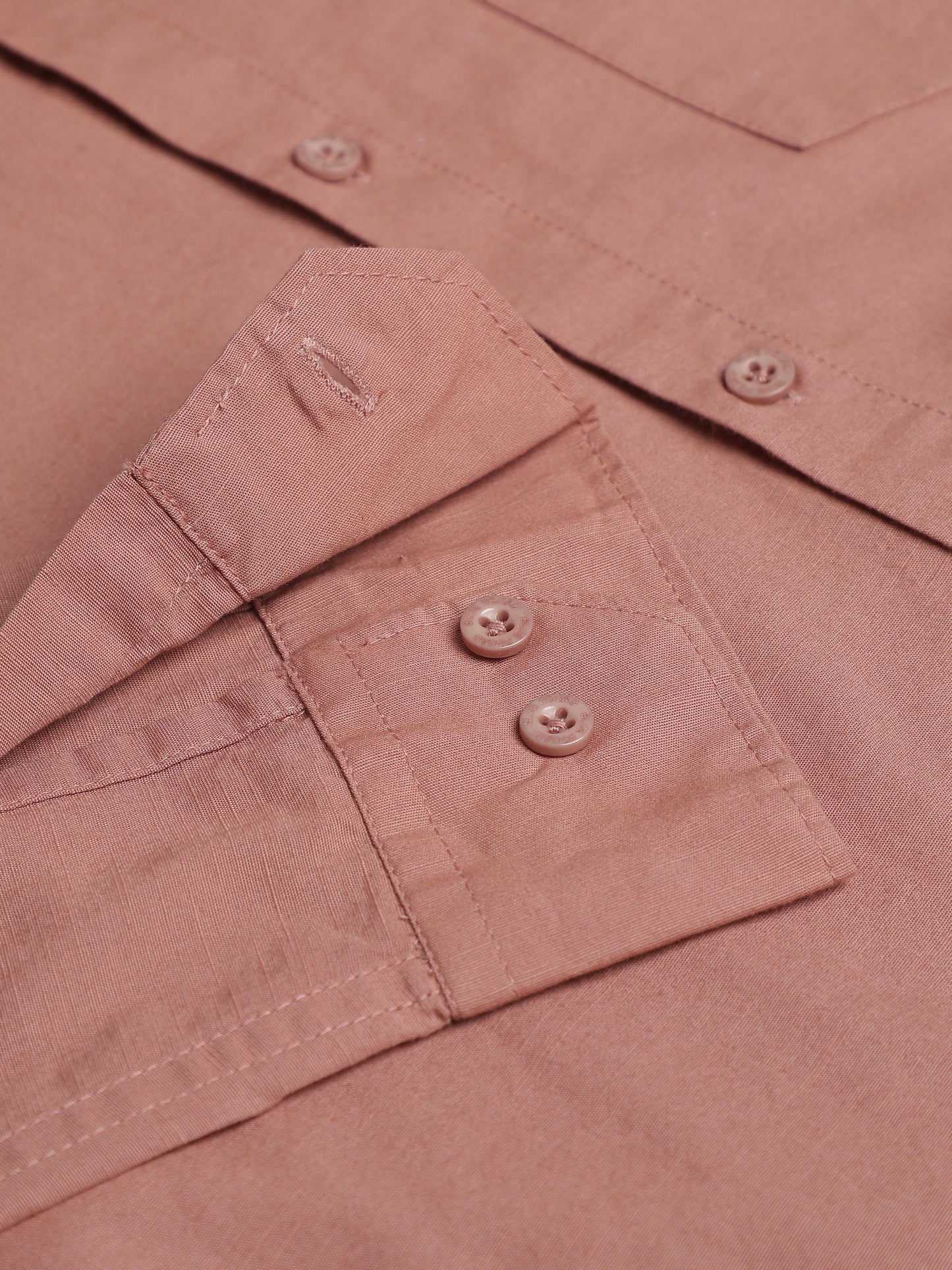 Dusty Pink Full Sleeve Cotton Linen Shirt