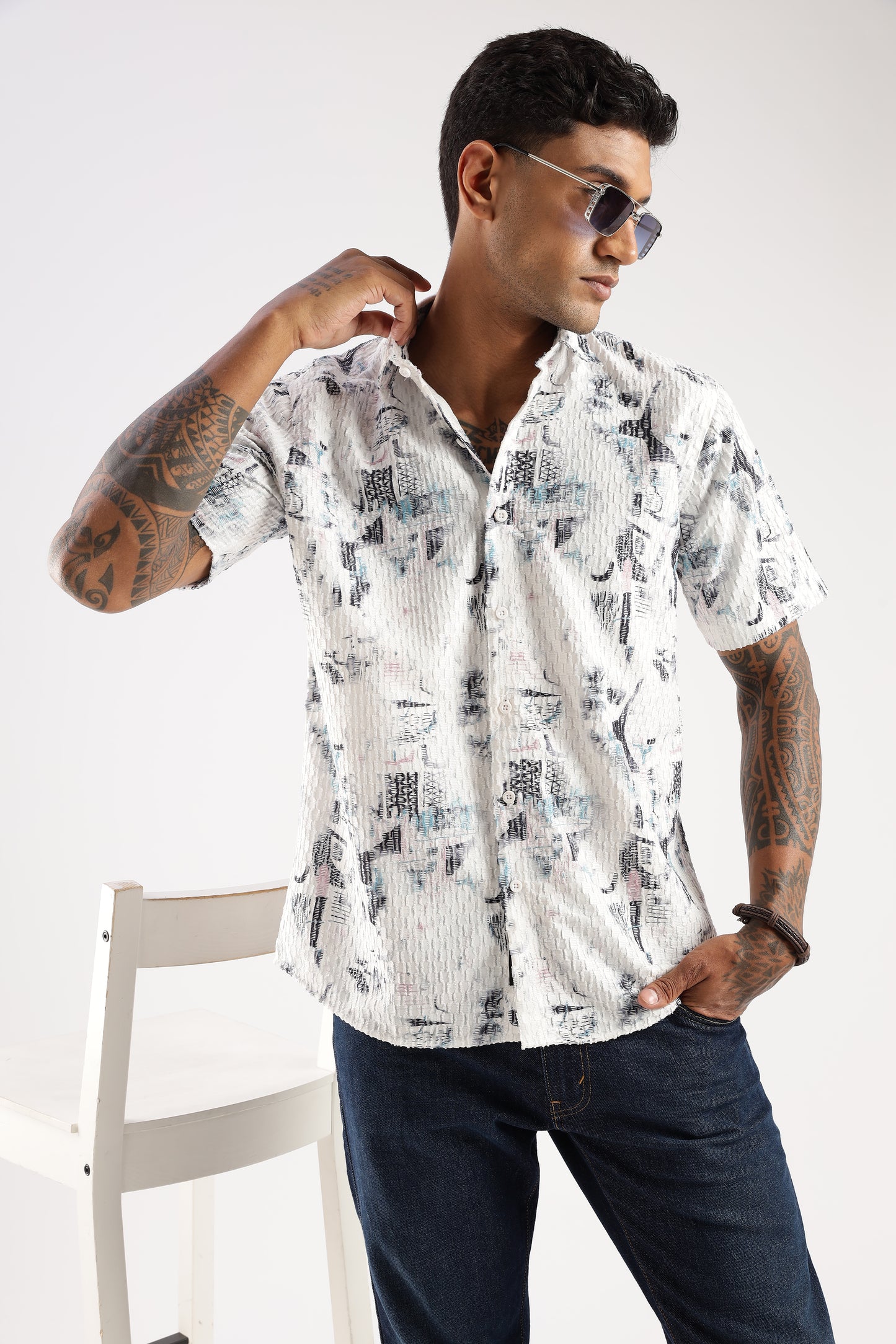 Multi Color Half Sleeve Korean Linen Shirt