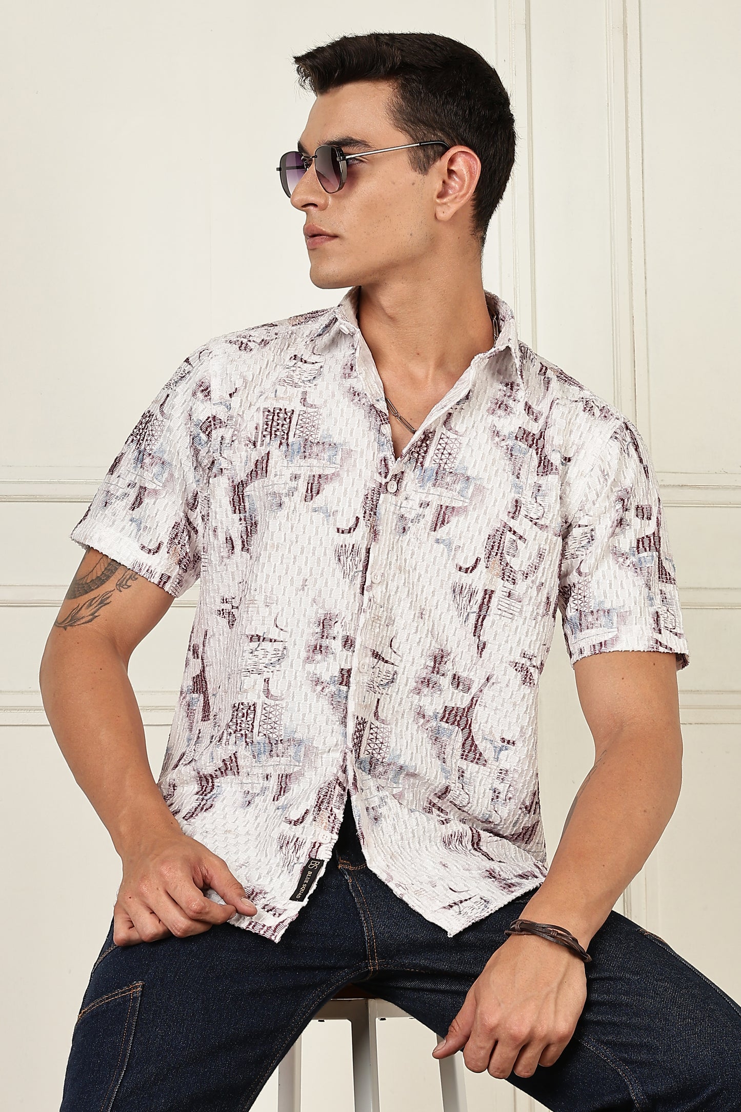 Multi Color Half Sleeve Korean Linen Shirt