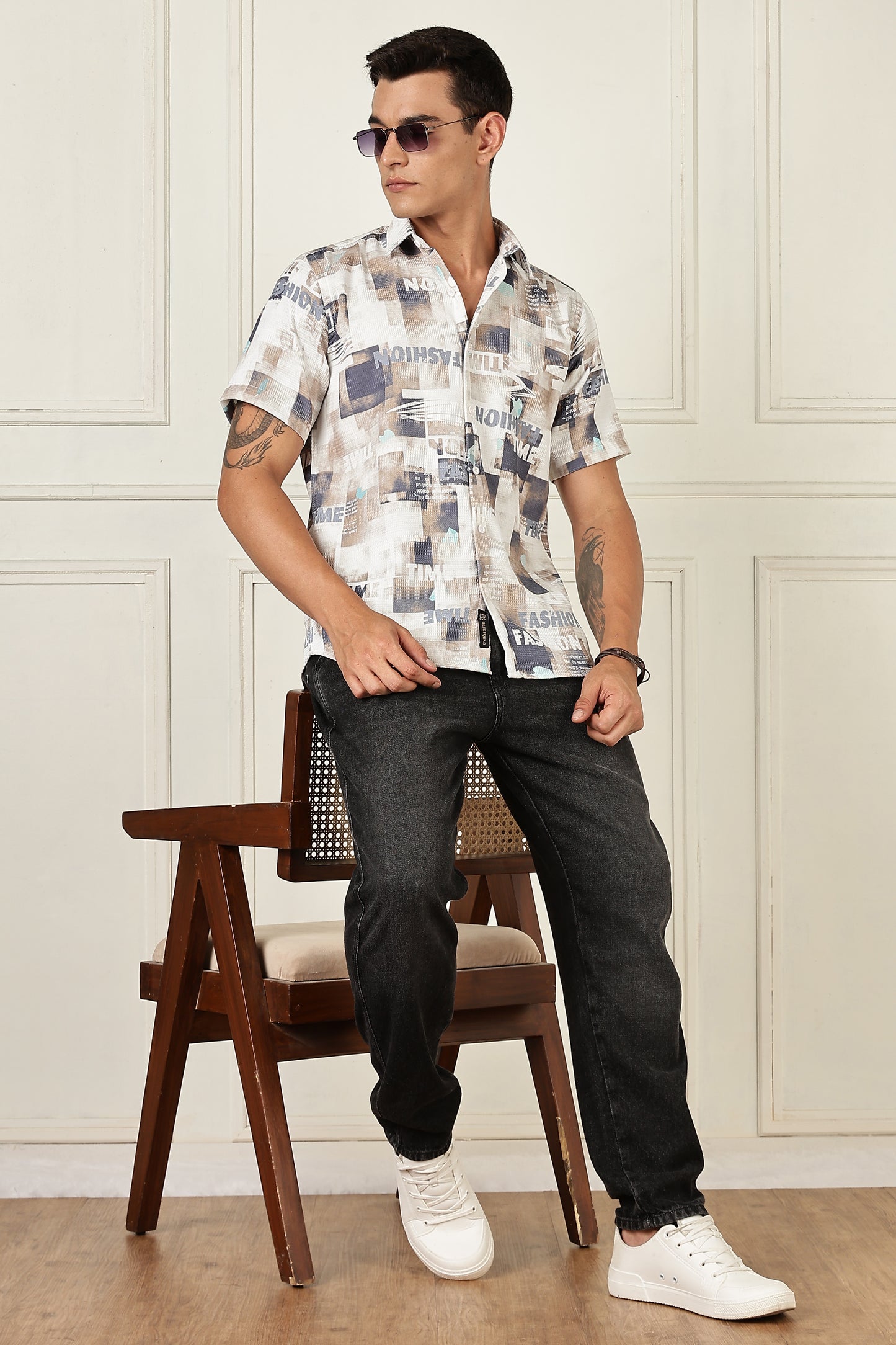 Multi Color Half Sleeve Korean Linen Shirt