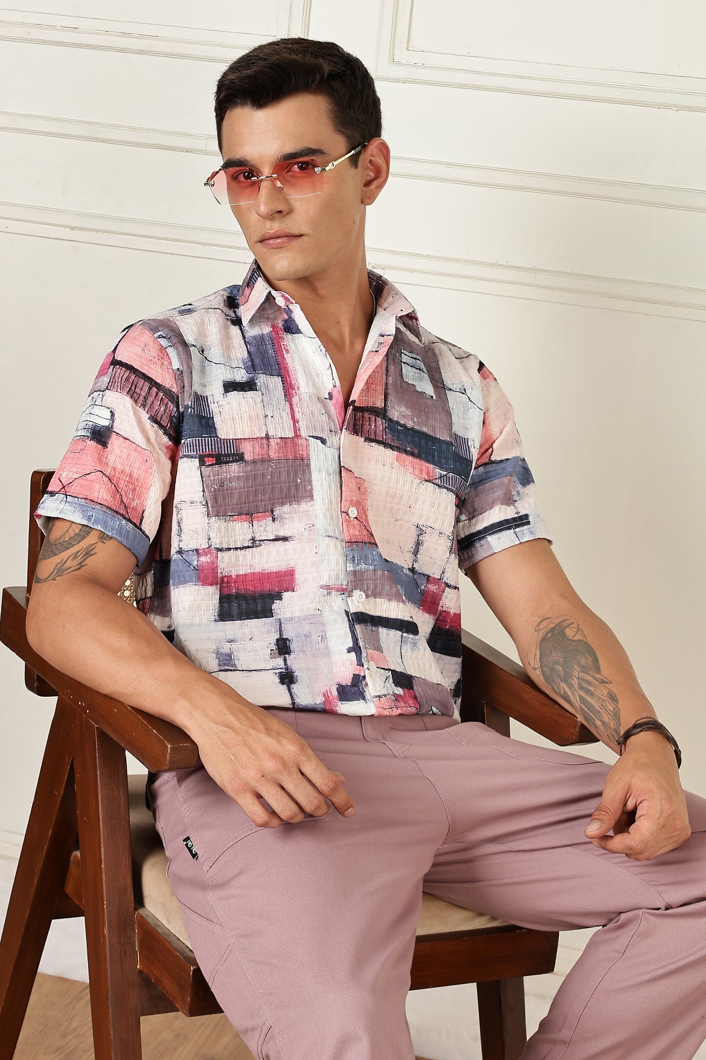 Multi Color Half Sleeve Korean Linen Shirt