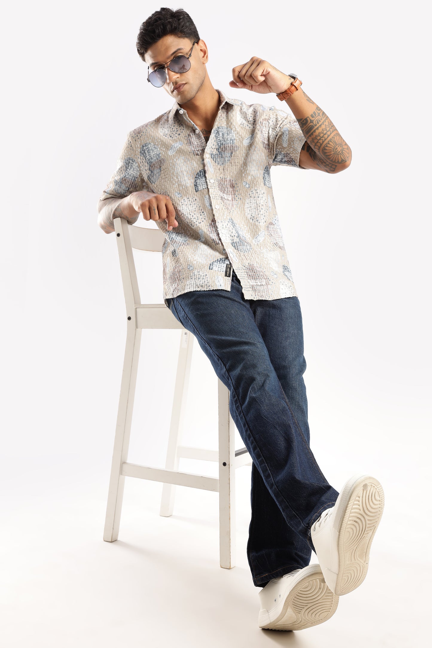 Multi Color Half Sleeve Korean Linen Shirt