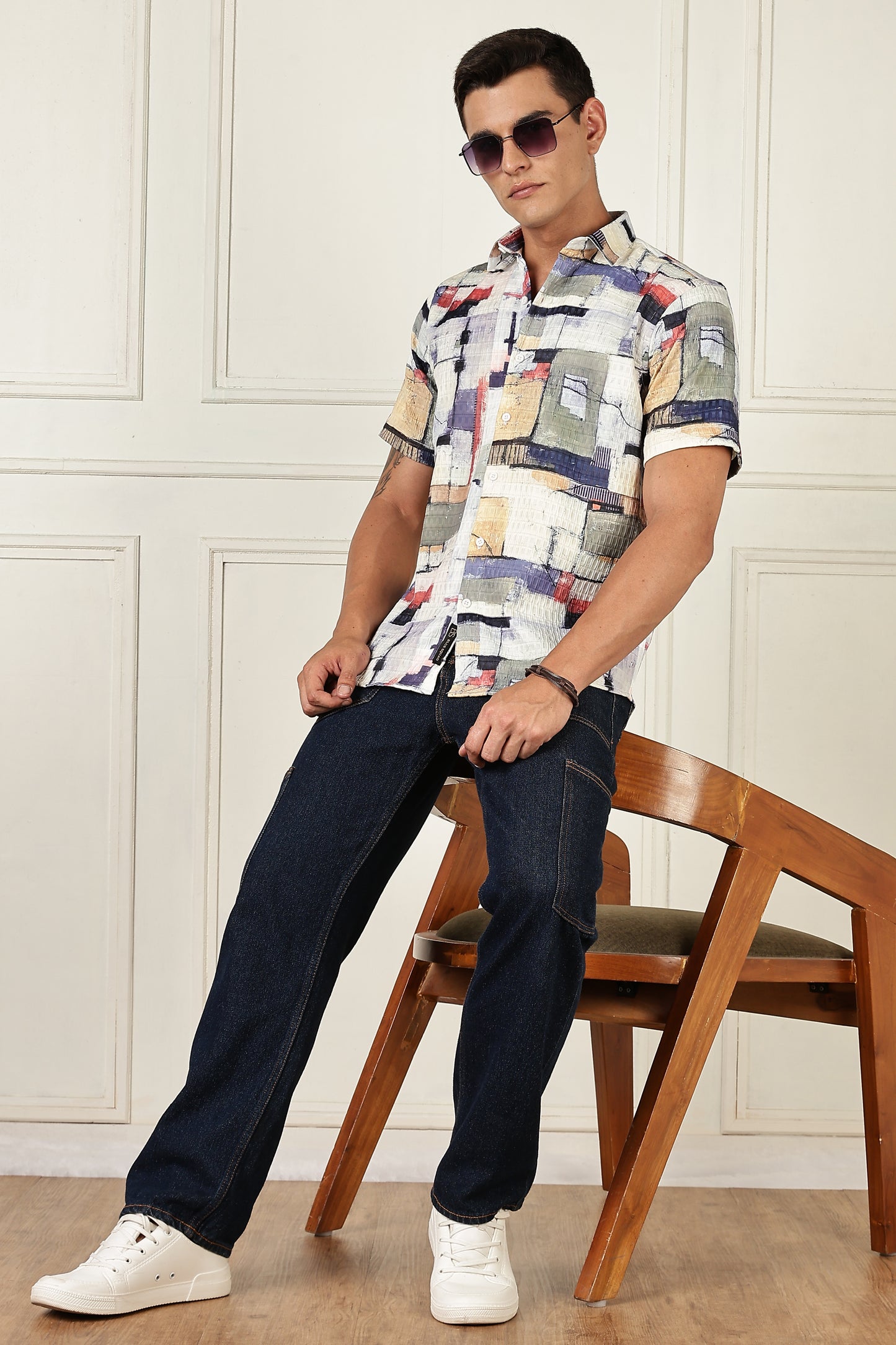 Multi Color Half Sleeve Korean Linen Shirt
