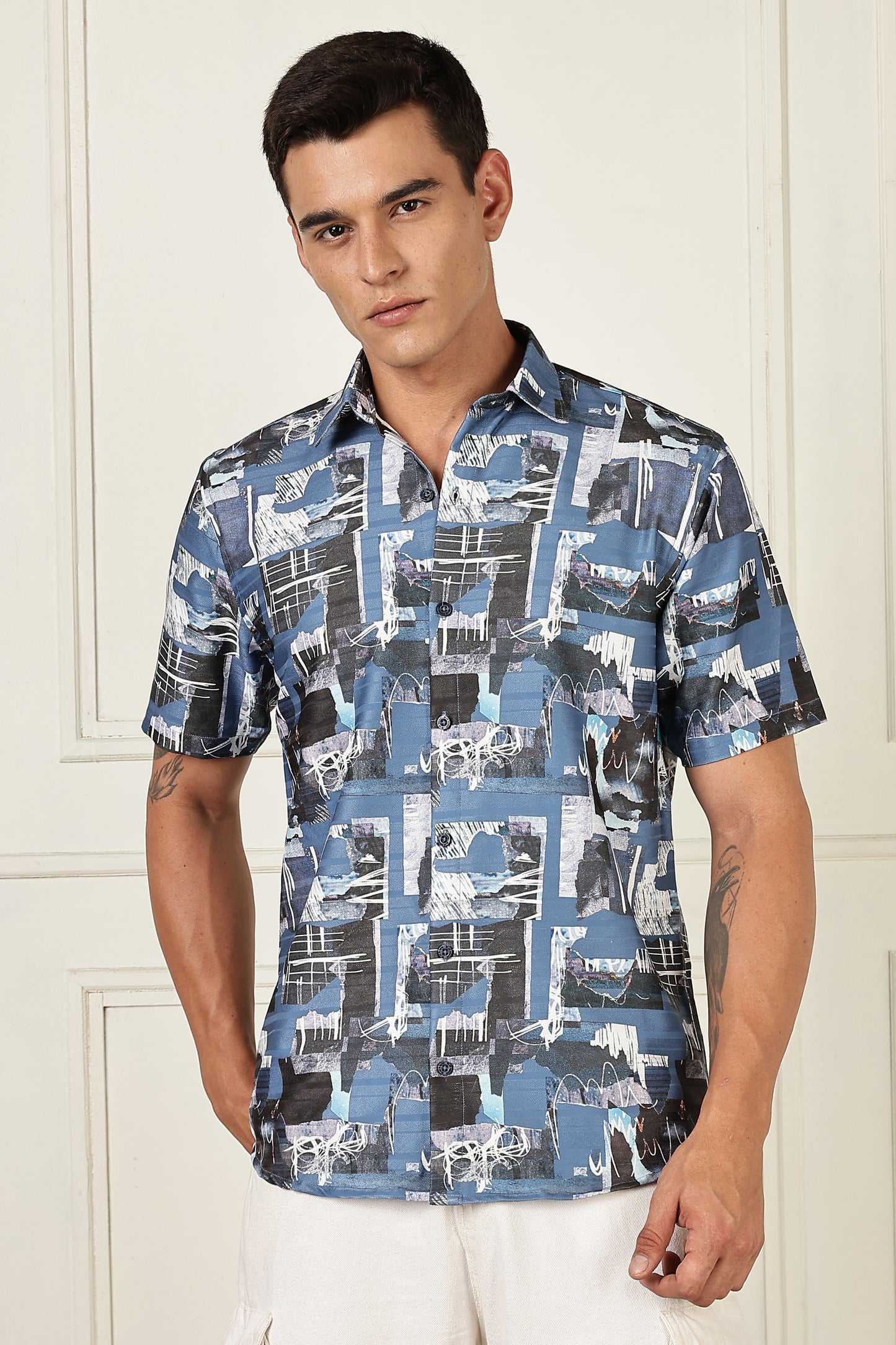 Multi Color Half Sleeve Korean Linen Shirt