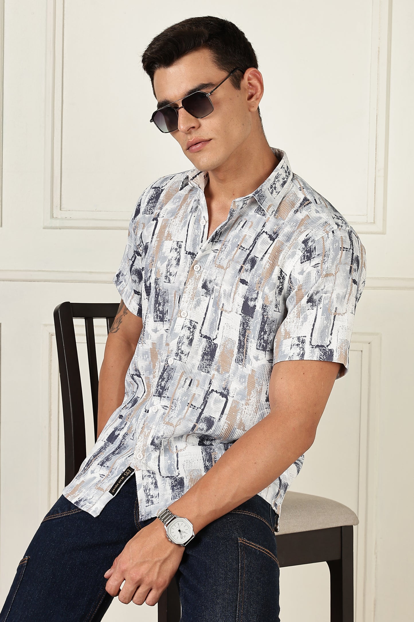 Multi Color Half Sleeve Korean Linen Shirt