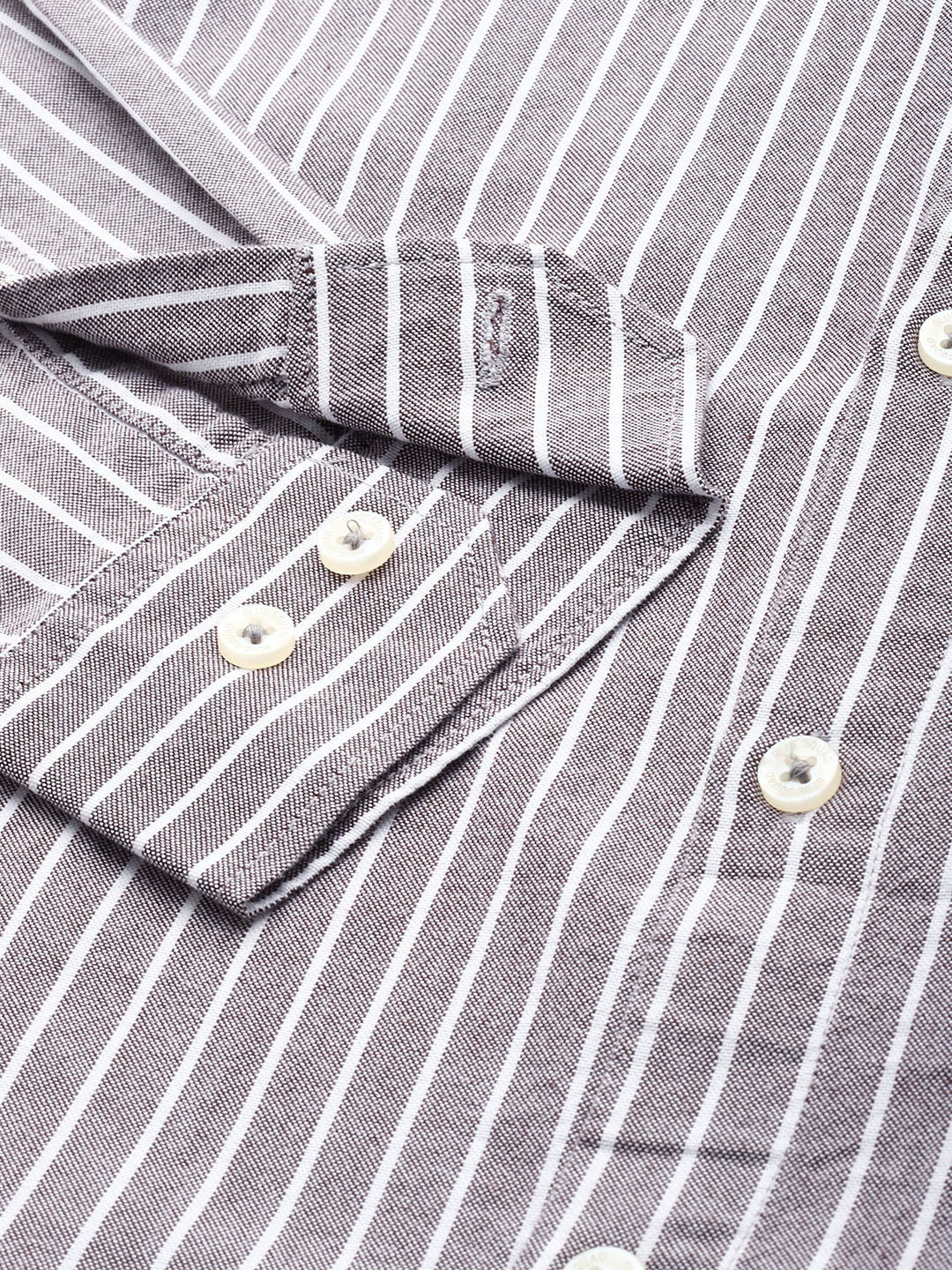 Maroon Full Sleeve Chambray Cotton Shirt