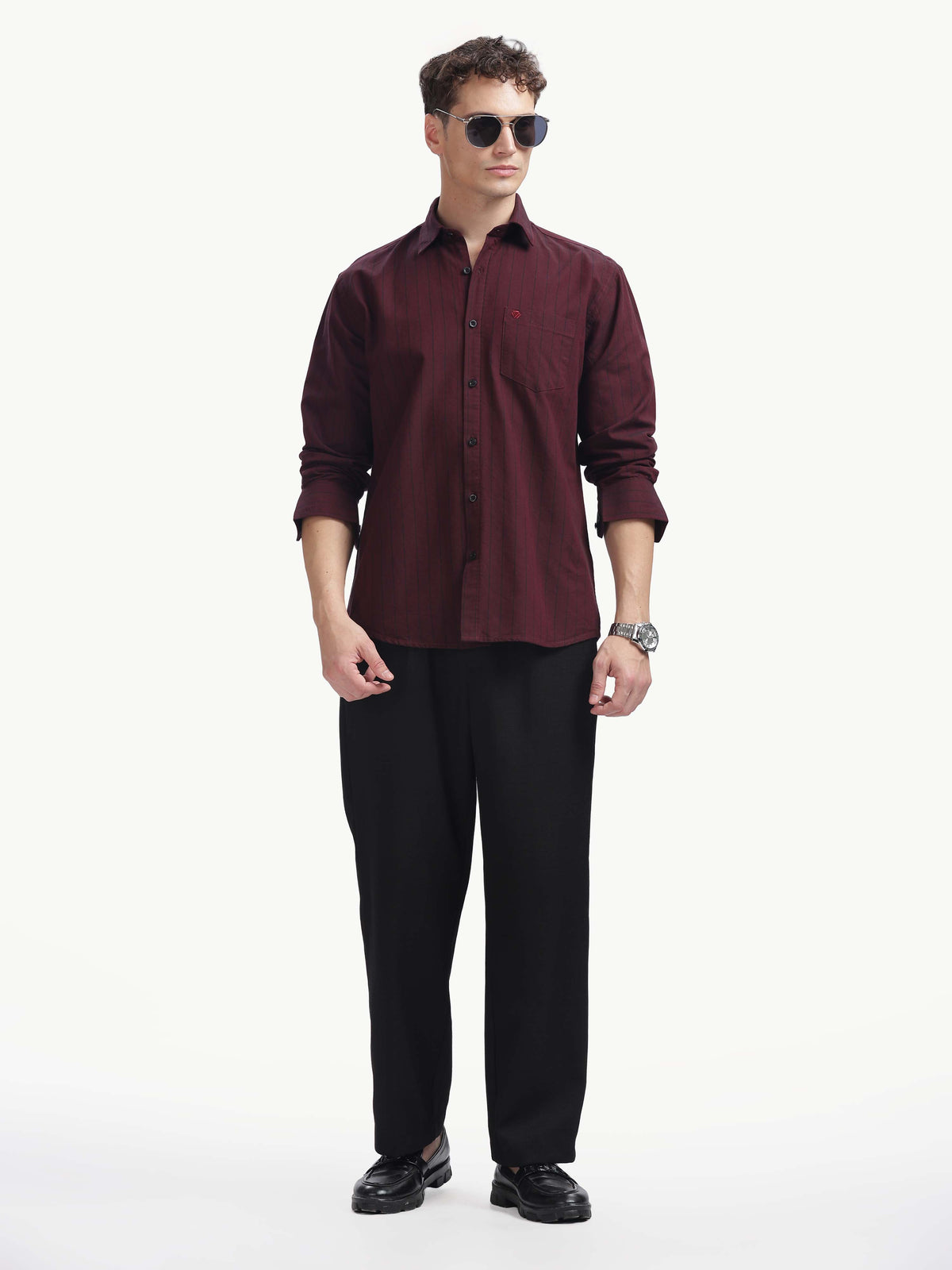 Multi Color Full Sleeve Oxford Cotton Shirt