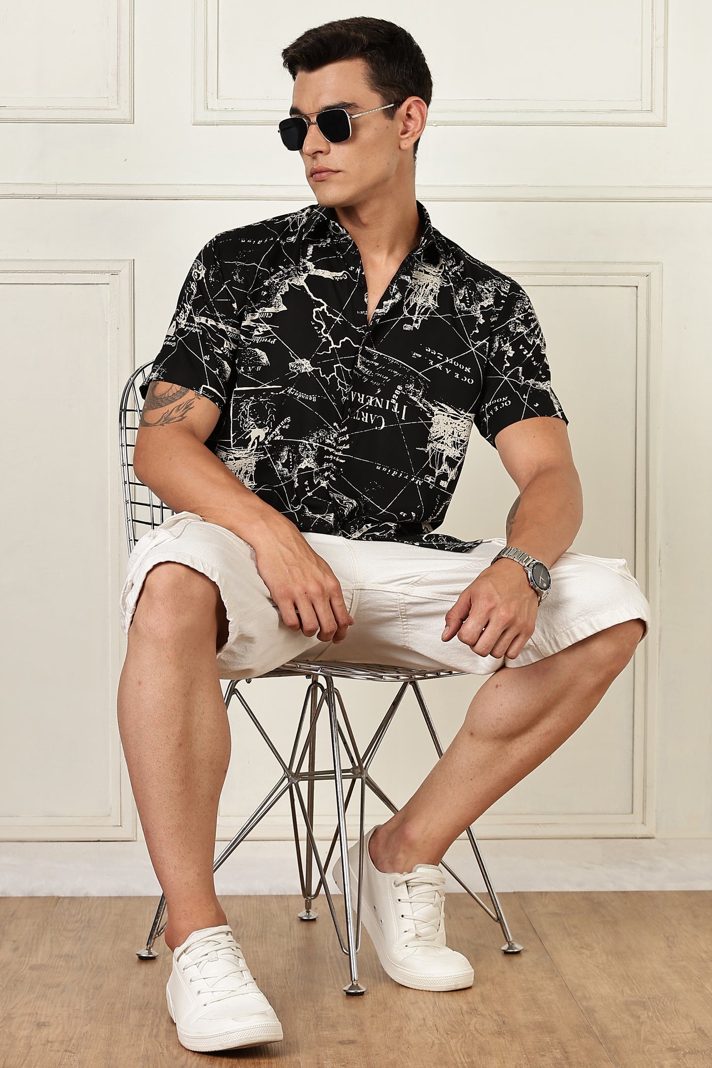Multi Color Half Sleeve Viscose Rayon Shirt