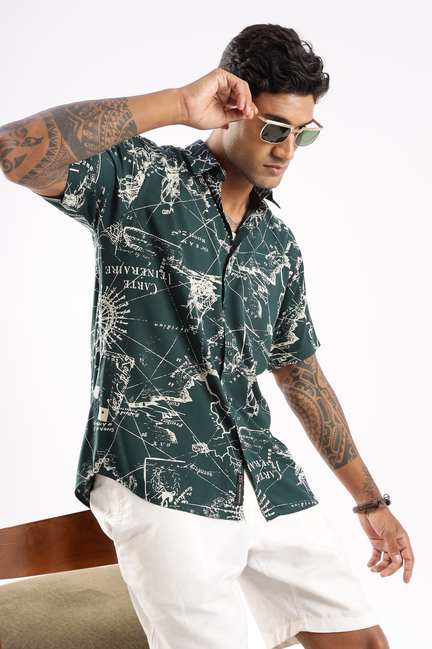 Multi Color Half Sleeve Viscose Rayon Shirt