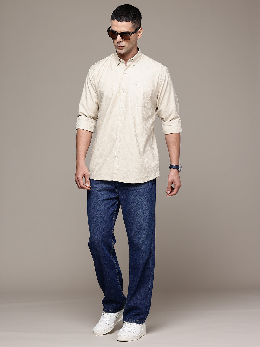 Multi Color Full Sleeve Cotton Satin Shirt