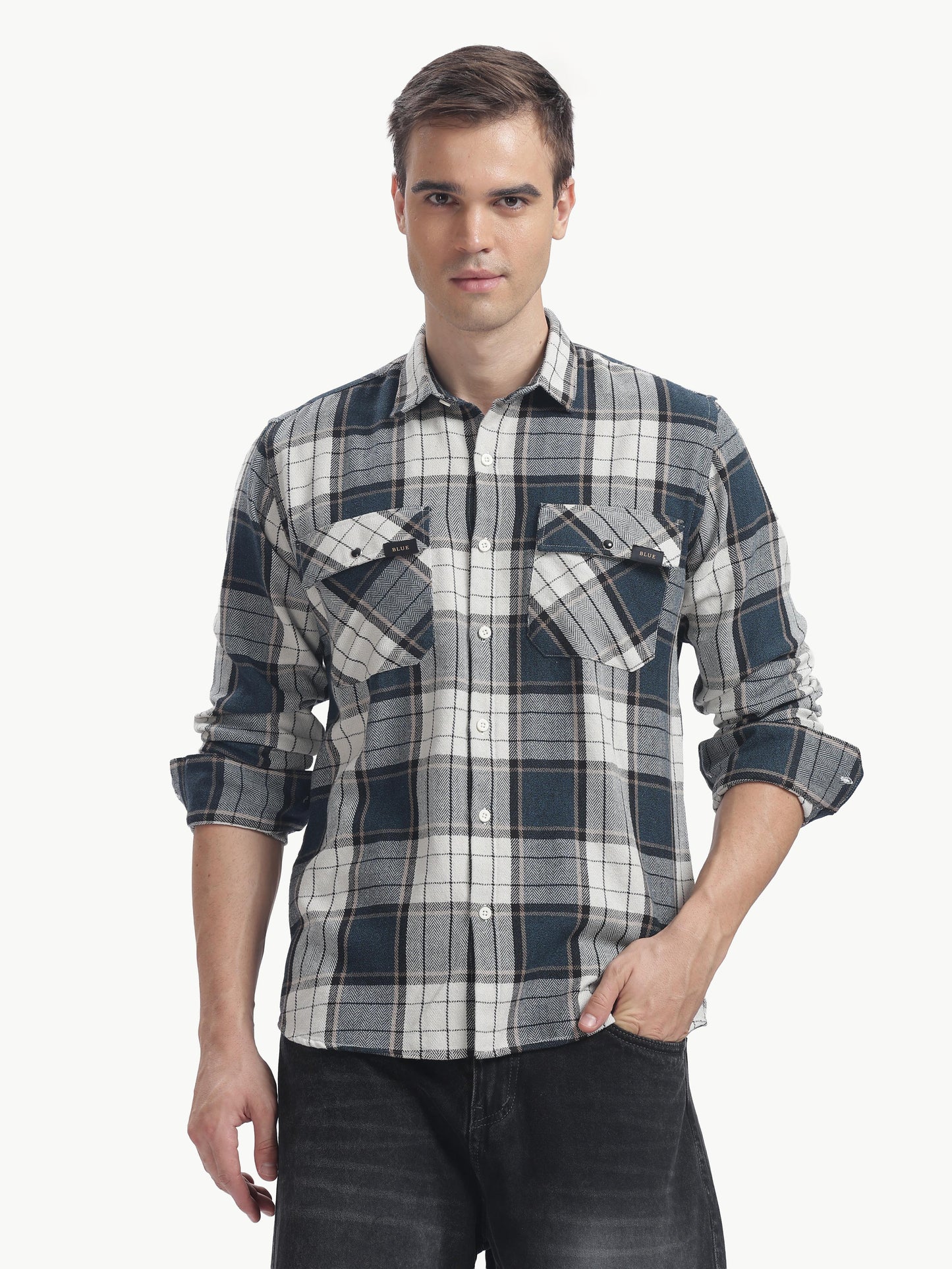 Multi Color Full Sleeve Poly Cotton Shirt