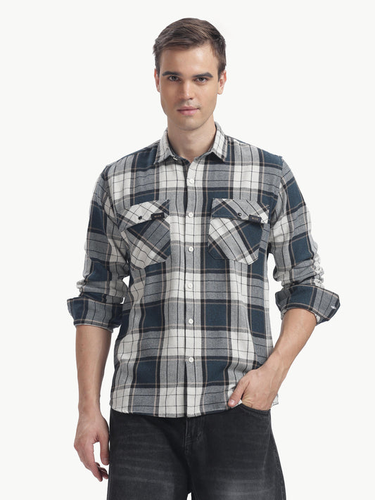 Multi Color Full Sleeve Poly Cotton Shirt