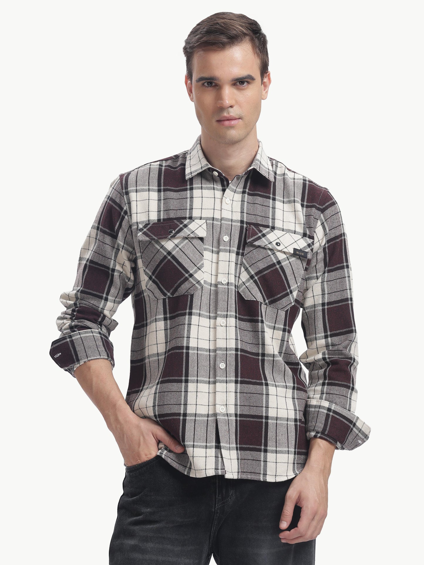 Multi Color Full Sleeve Poly Cotton Shirt