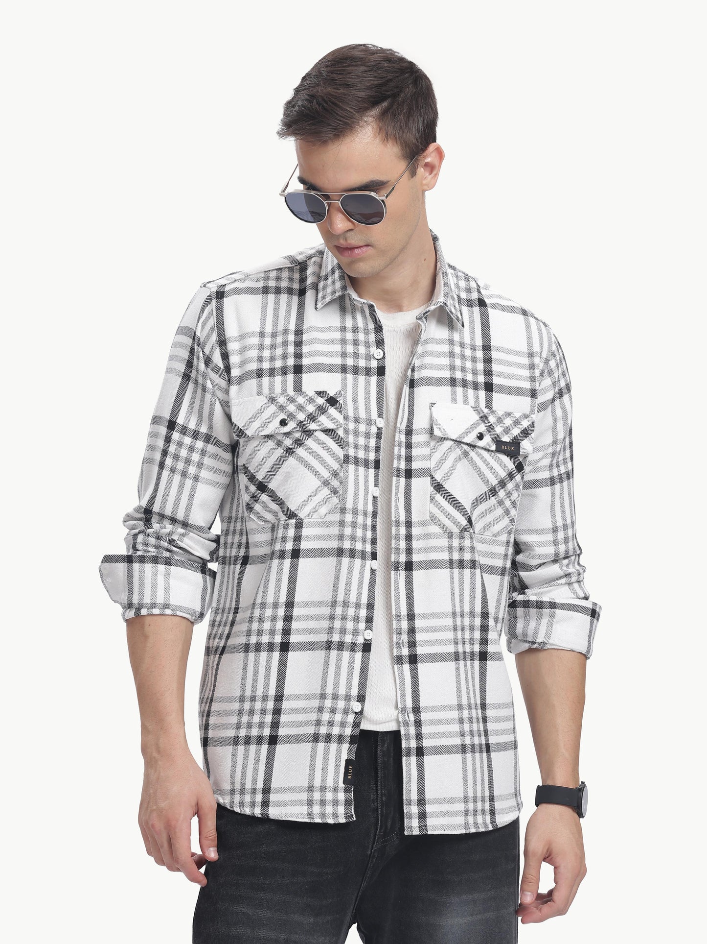 Multi Color Full Sleeve Poly Cotton Shirt