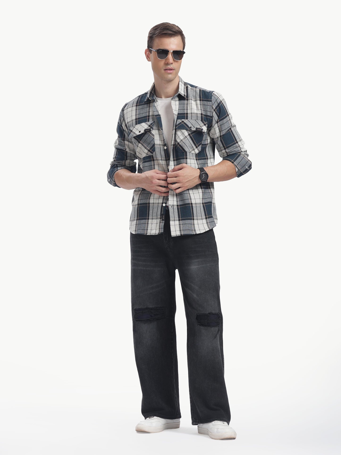 Multi Color Full Sleeve Poly Cotton Shirt