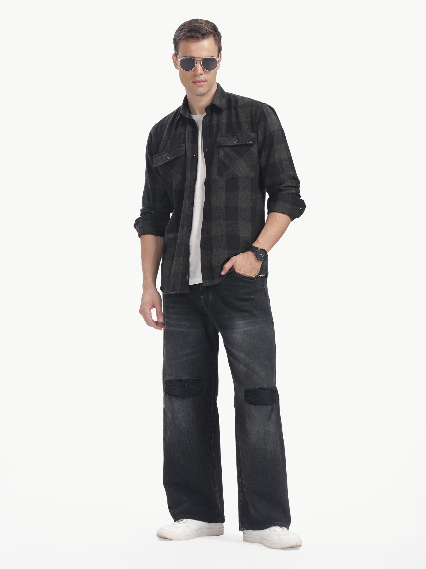 Multi Color Full Sleeve Poly Cotton Shirt