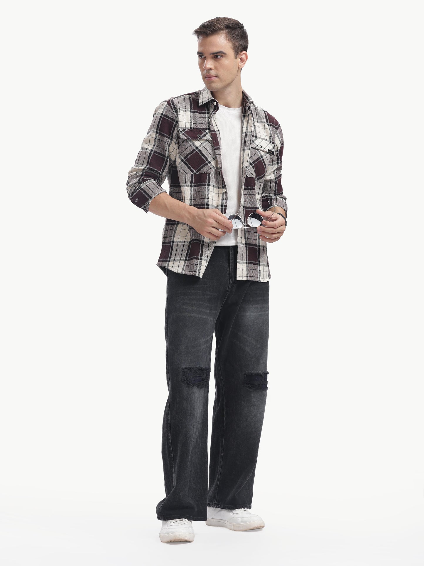 Multi Color Full Sleeve Poly Cotton Shirt