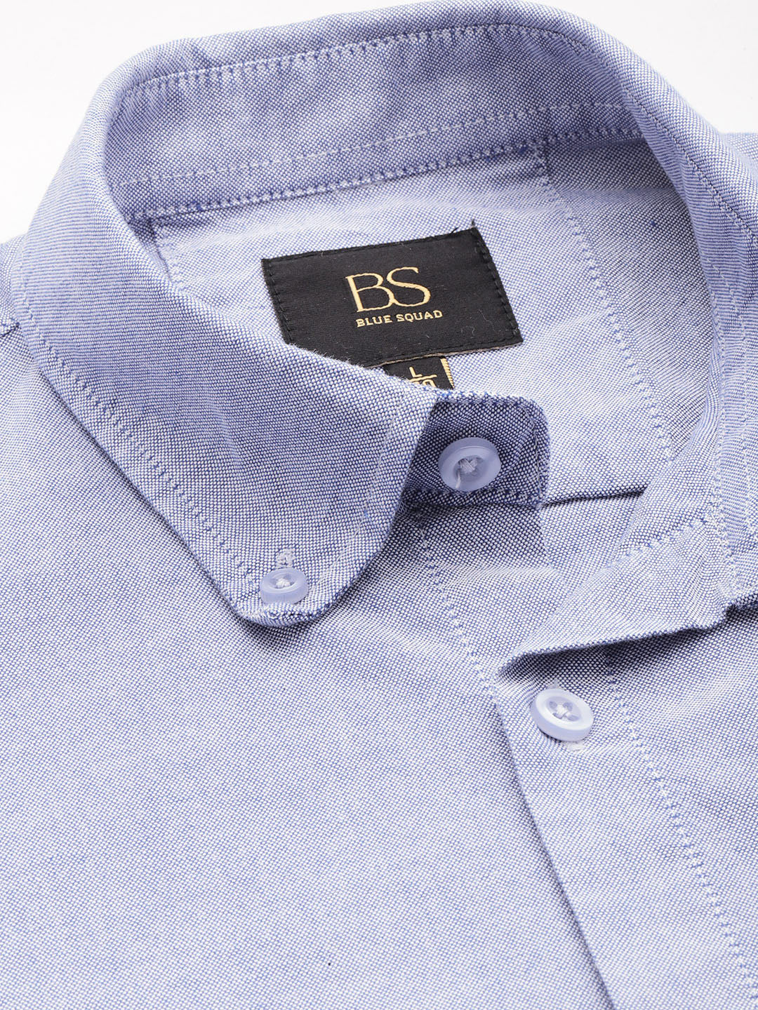 Dark Blue Full Sleeve Chambray Cotton Shirt