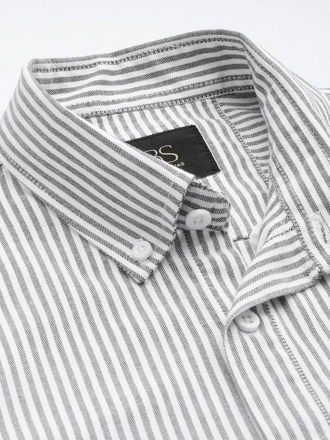 Black Full Sleeve Chambray Cotton Shirt
