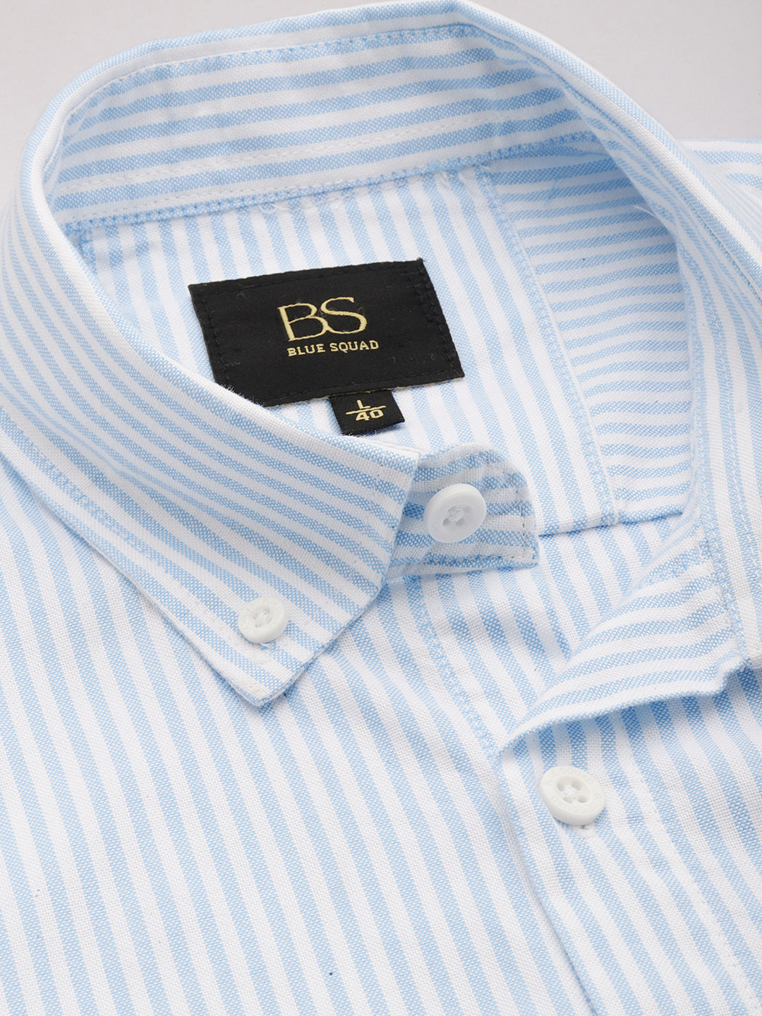 Blue Full Sleeve Chambray Cotton Shirt