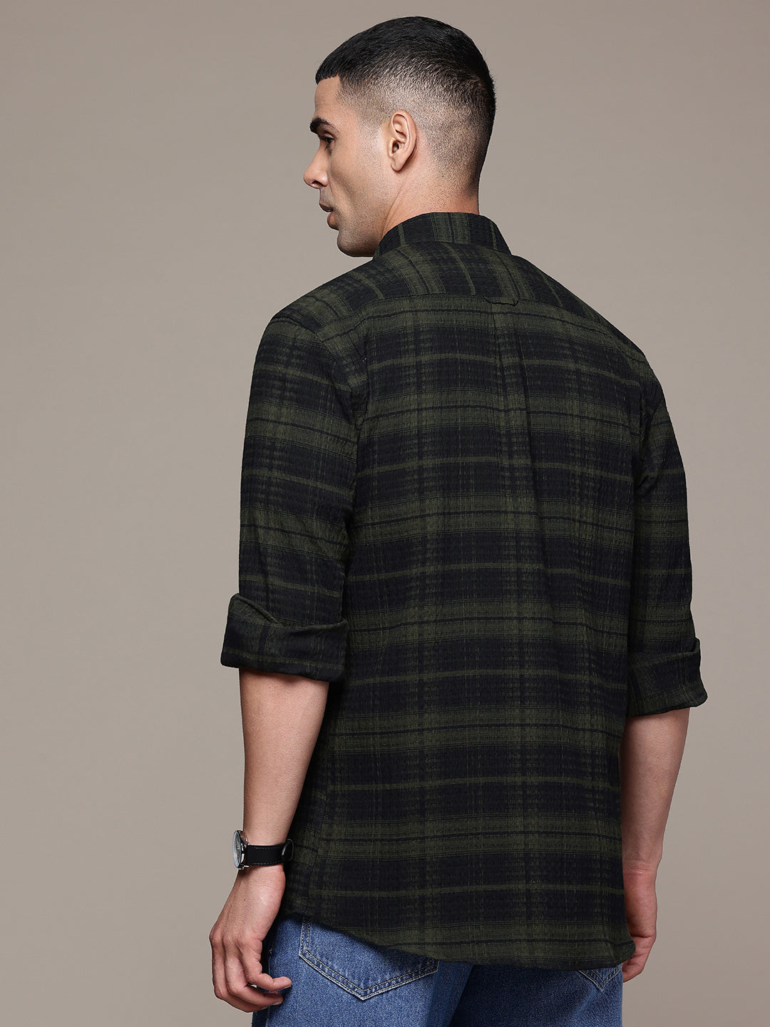 Multi Color Full Sleeve Crushed Cotton Shirt
