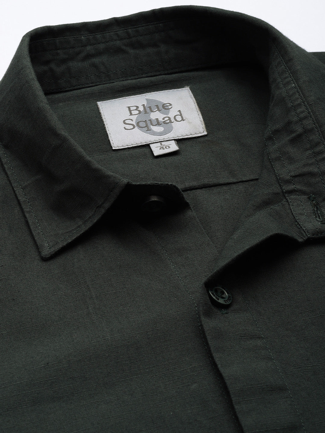 Green Full Sleeve Cotton Linen Shirt