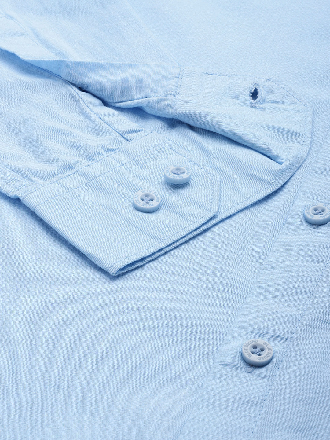 Light Blue Full Sleeve Cotton Linen Shirt