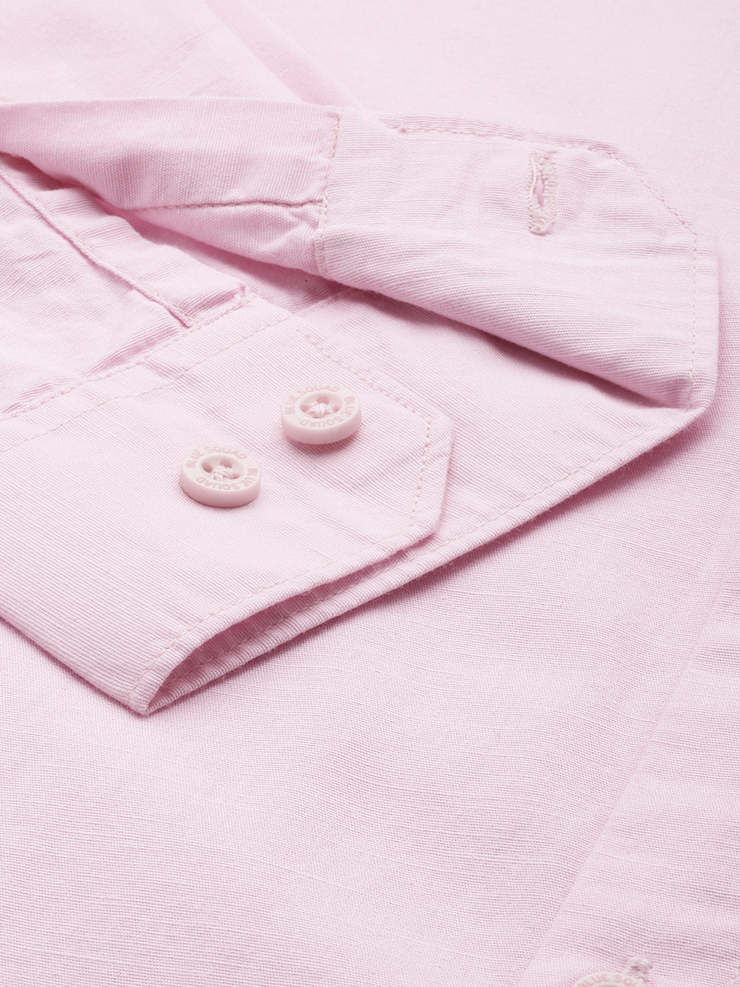 Pink Full Sleeve Cotton Linen Shirt