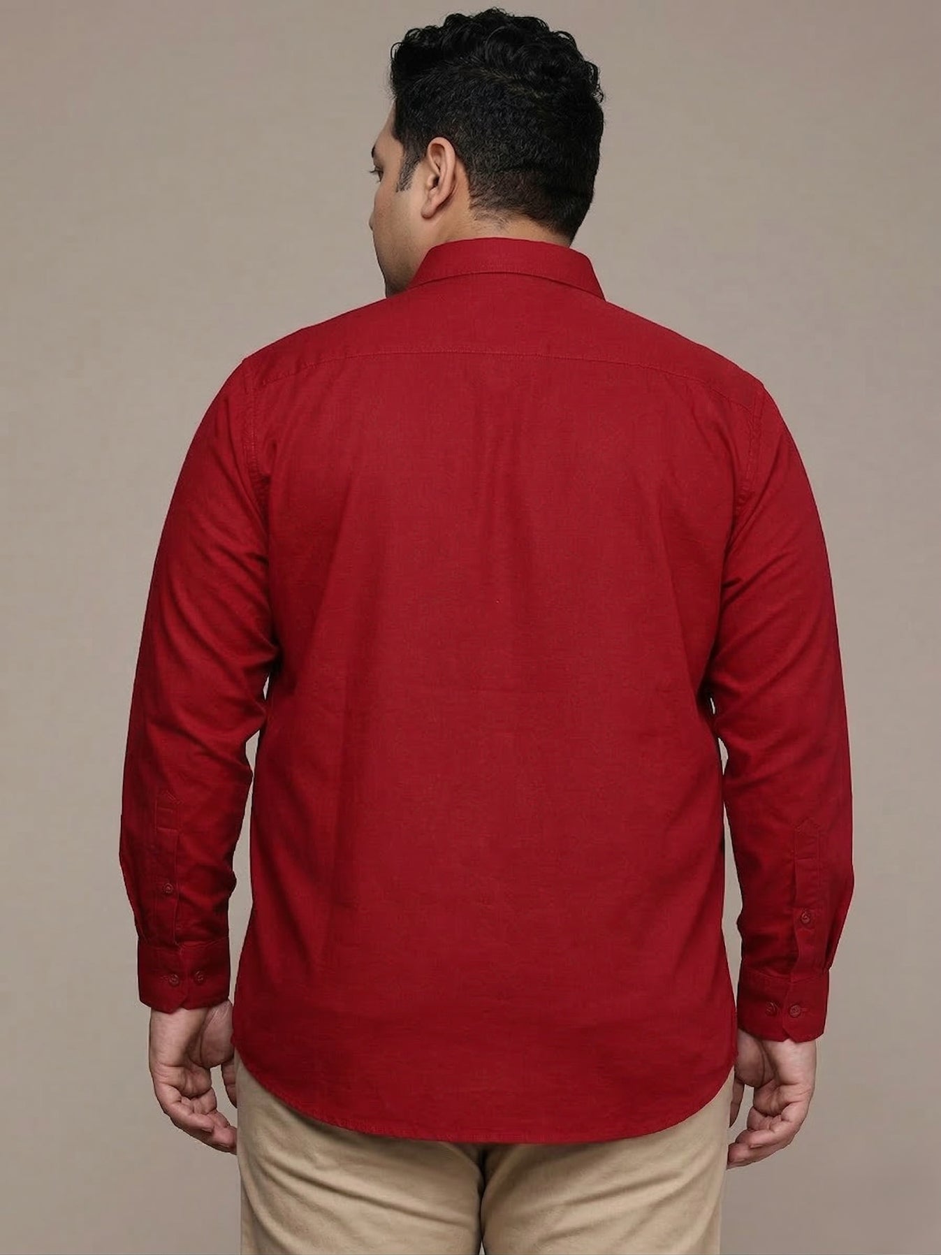 Carmine Full Sleeve Cotton Linen Shirt