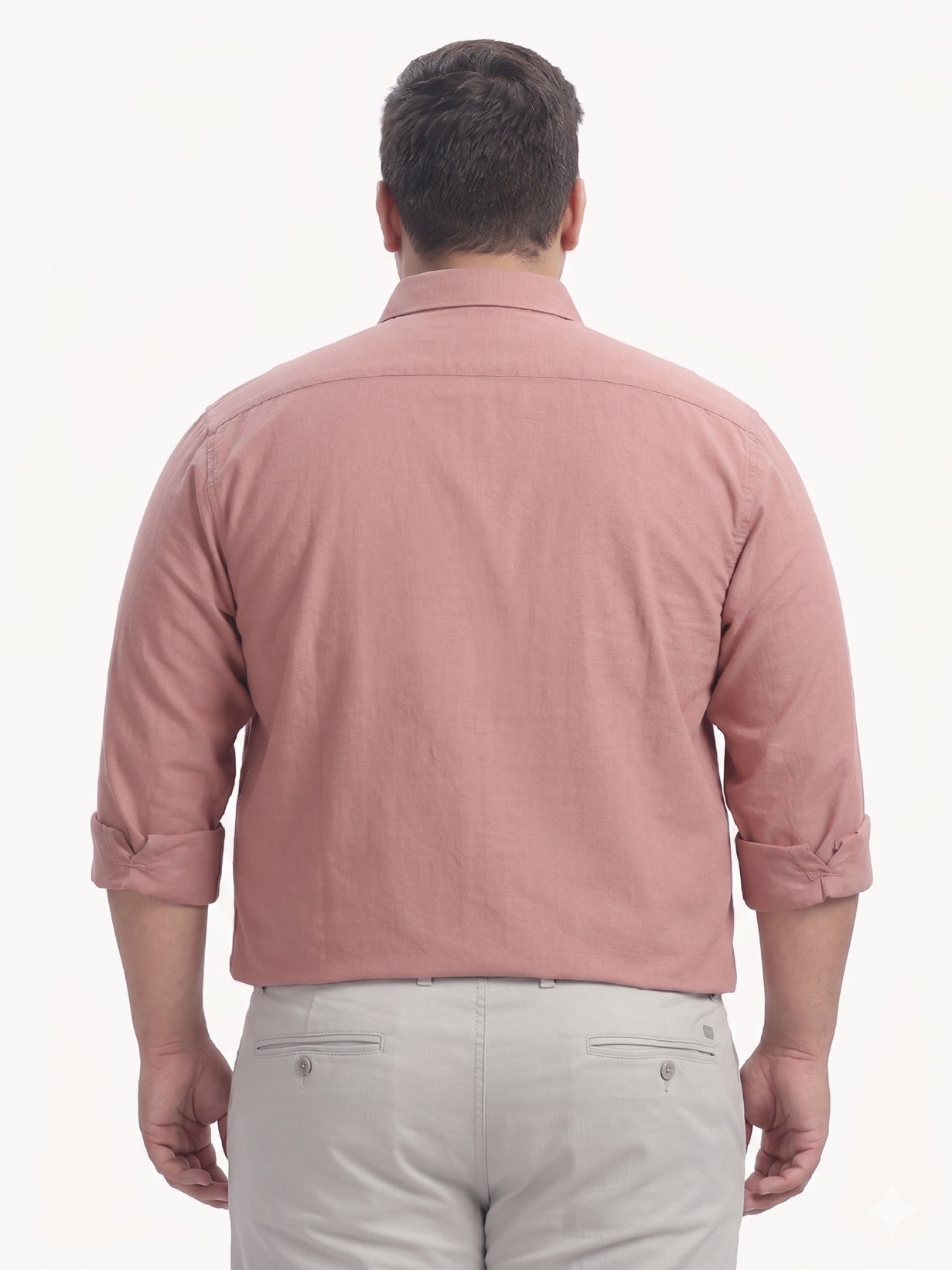 Dusty Pink Full Sleeve Cotton Linen Shirt