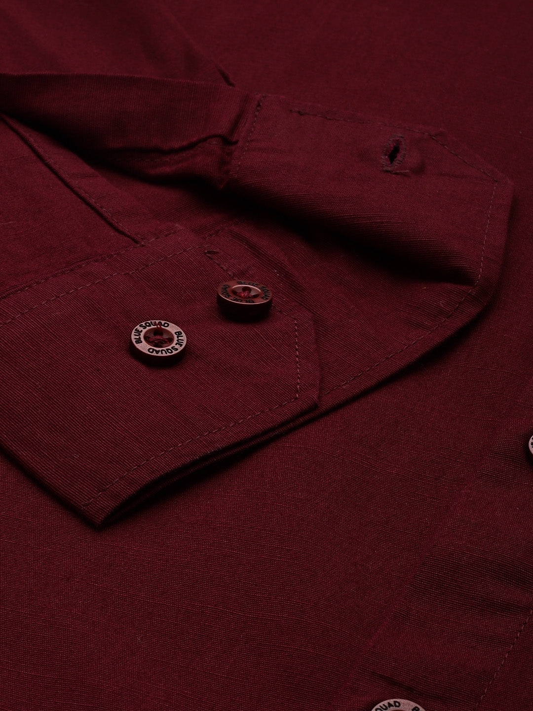 Maroon Full Sleeve Cotton Linen Shirt