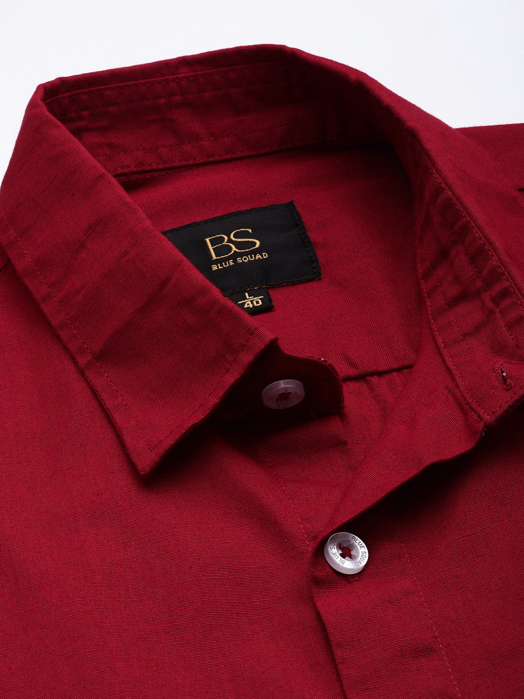 Carmine Half Sleeve Cotton Linen Shirt