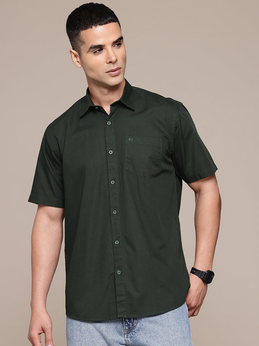 Emerald Half Sleeve Pure Cotton Shirt