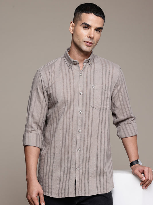 Multi Color Full Sleeve Cotton Linen Shirt