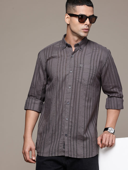 Multi Color Full Sleeve Cotton Linen Shirt