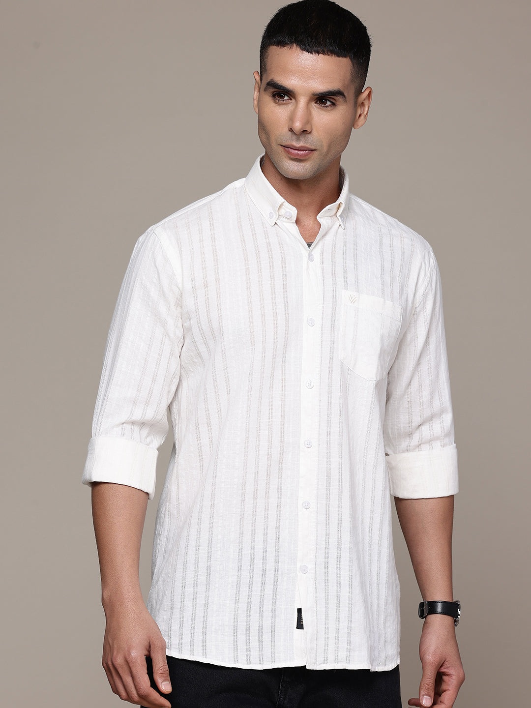 Multi Color Full Sleeve Cotton Linen Shirt