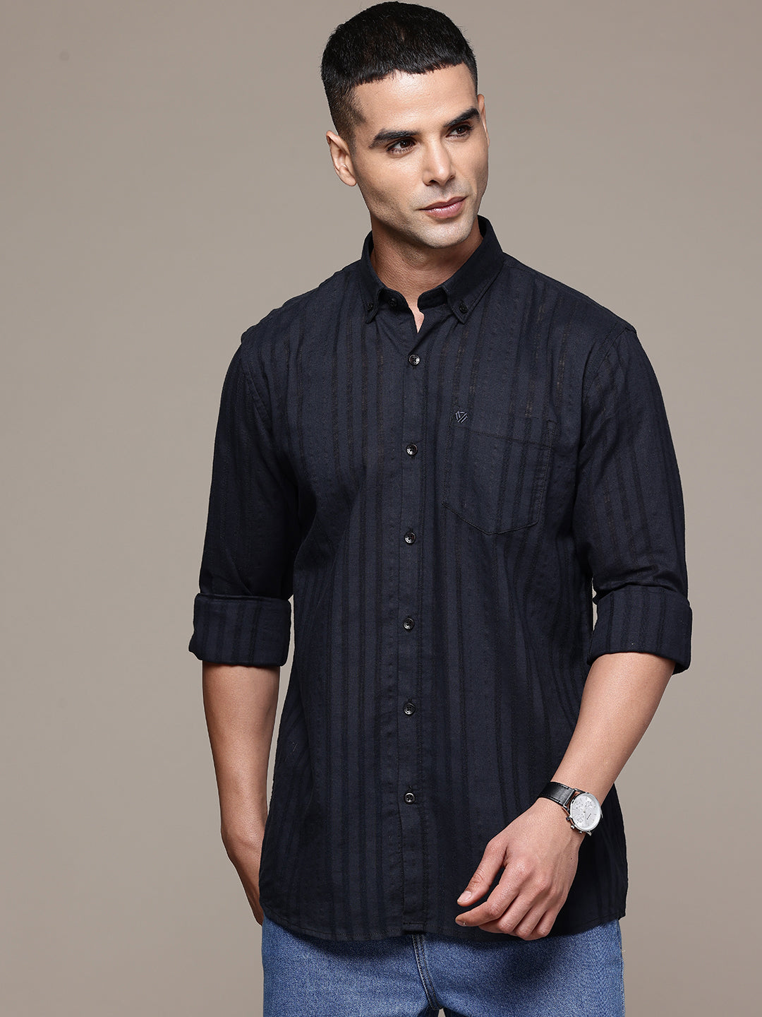 Multi Color Full Sleeve Cotton Linen Shirt