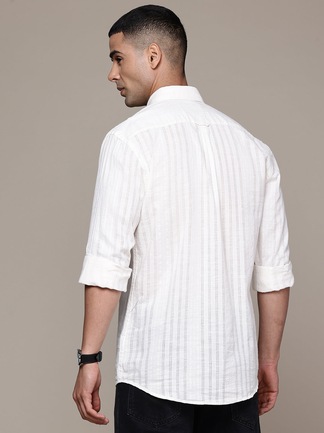Multi Color Full Sleeve Cotton Linen Shirt