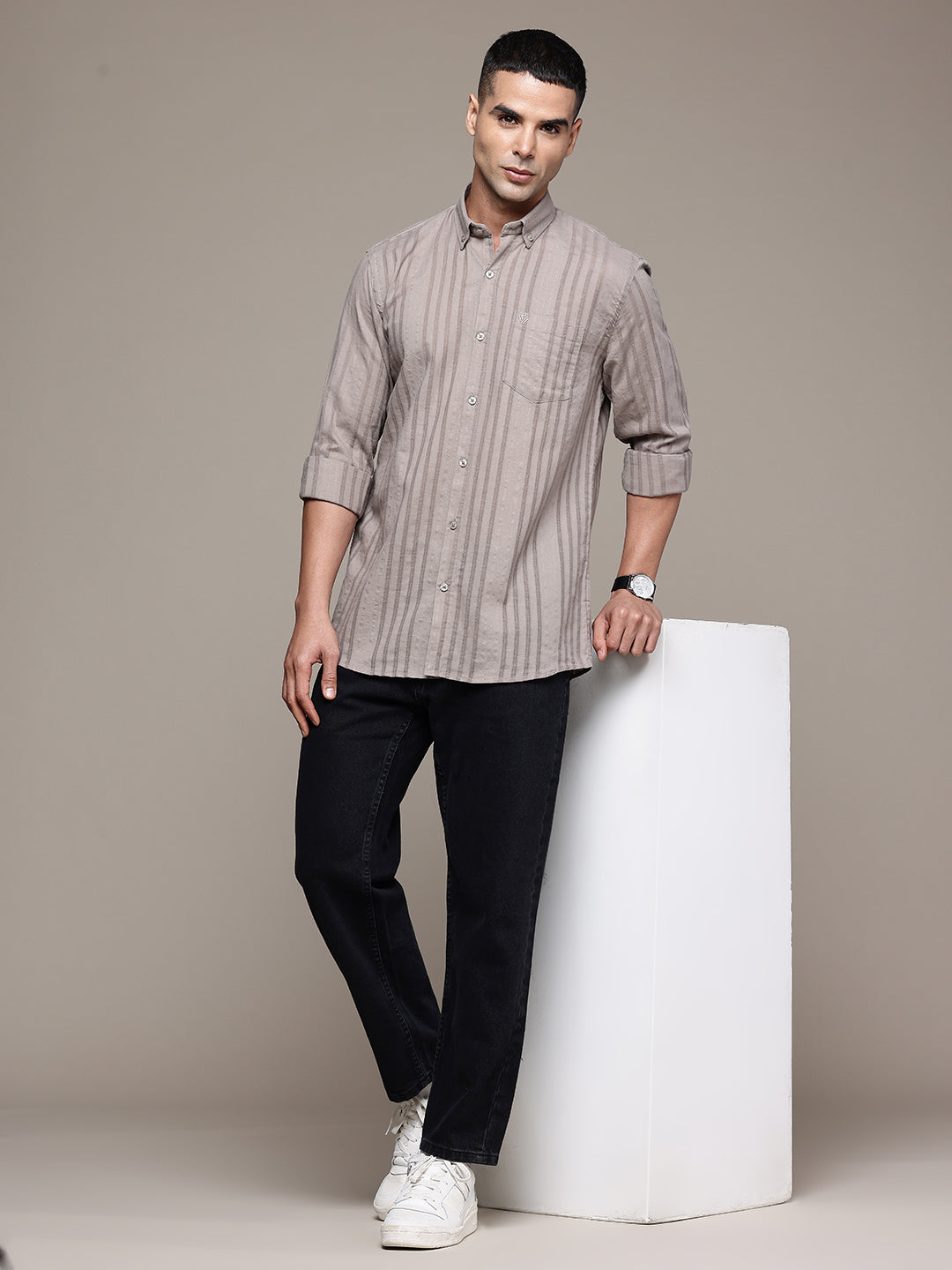 Multi Color Full Sleeve Cotton Linen Shirt