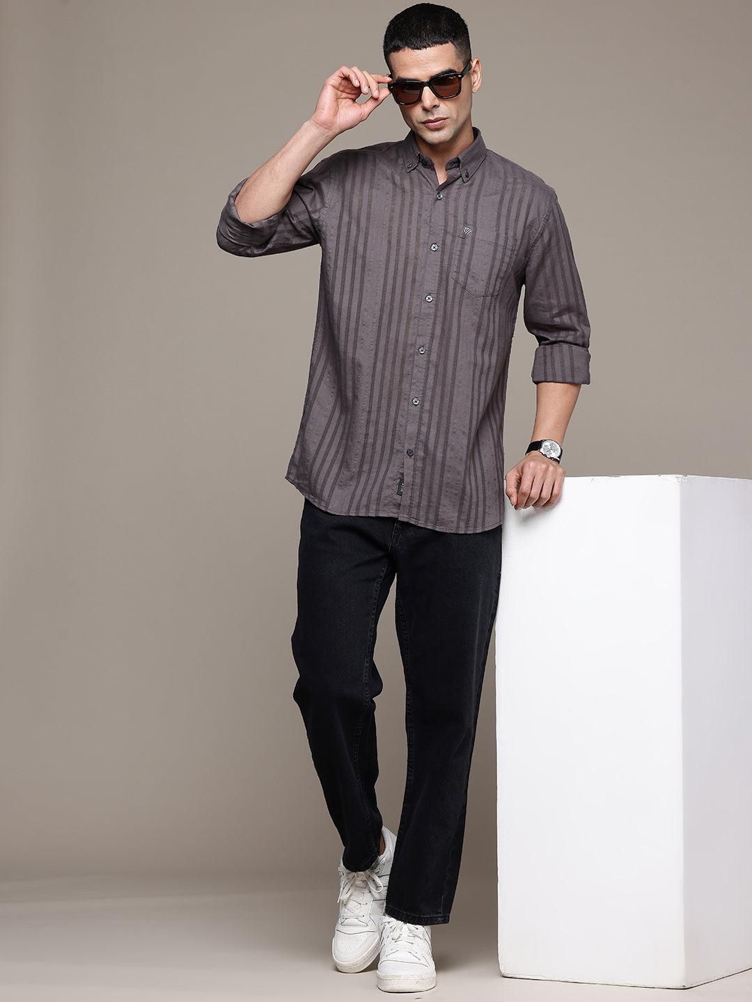 Multi Color Full Sleeve Cotton Linen Shirt