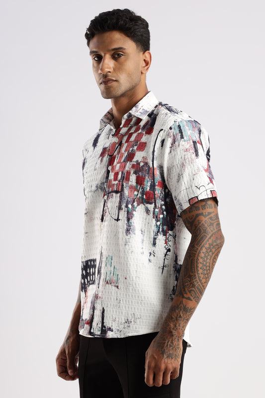 Multi Color Half Sleeve Korean Linen Shirt