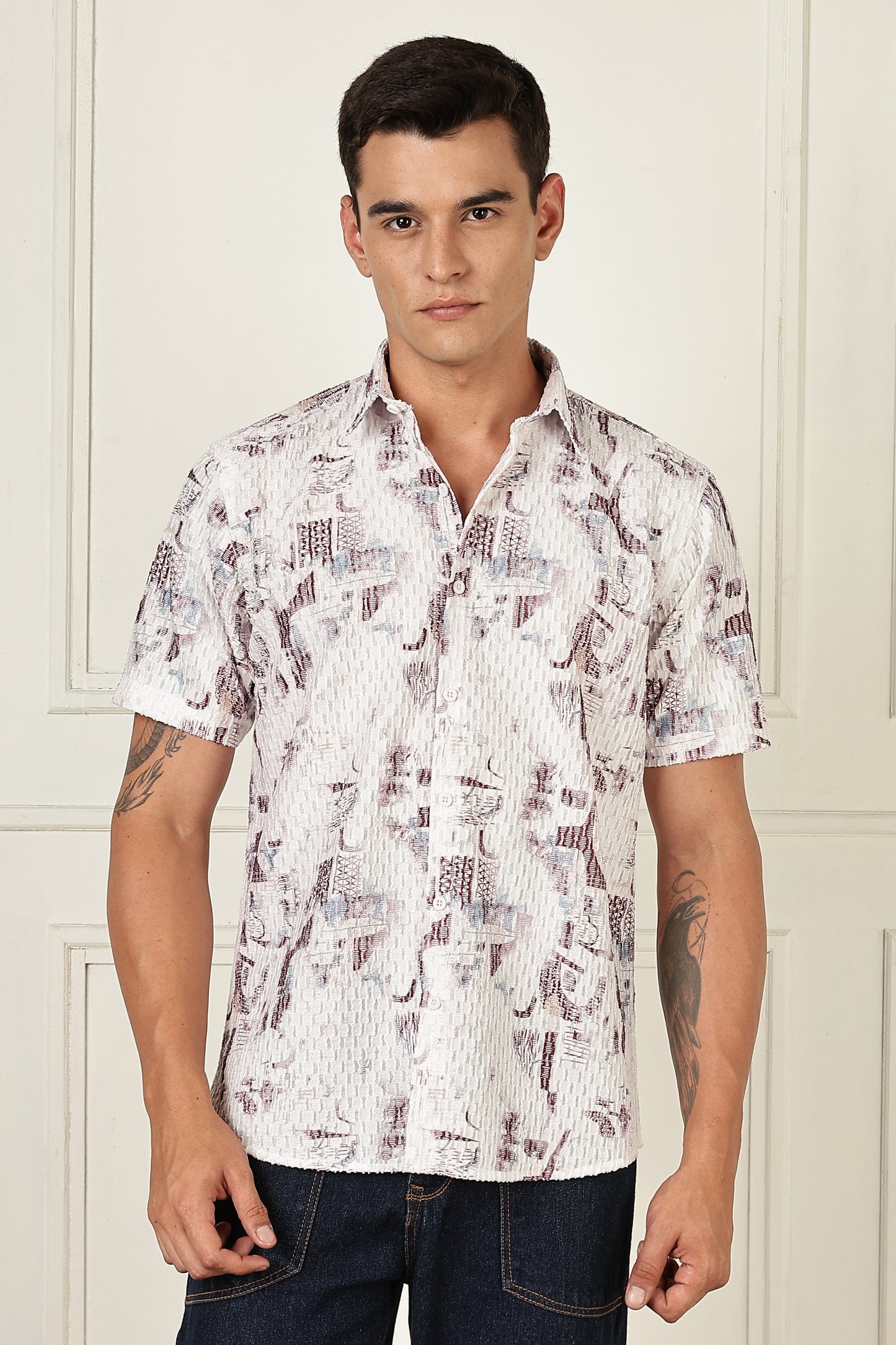 Multi Color Half Sleeve Korean Linen Shirt