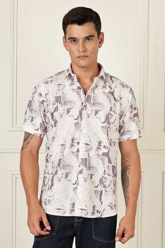 Multi Color Half Sleeve Korean Linen Shirt