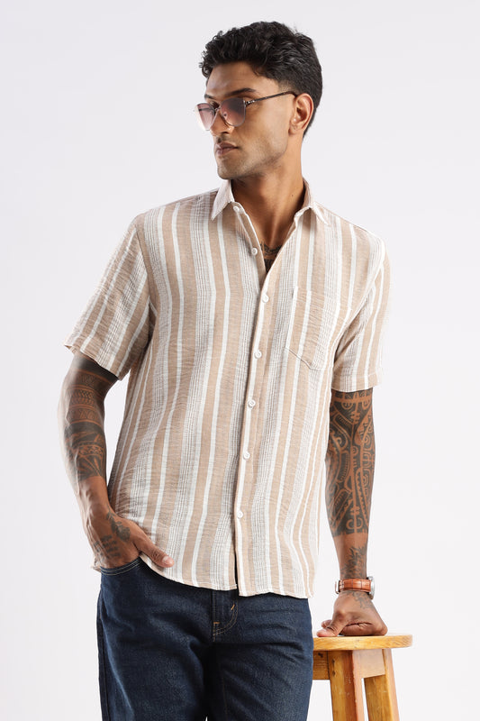 Multi Color Half Sleeve Korean Linen Shirt