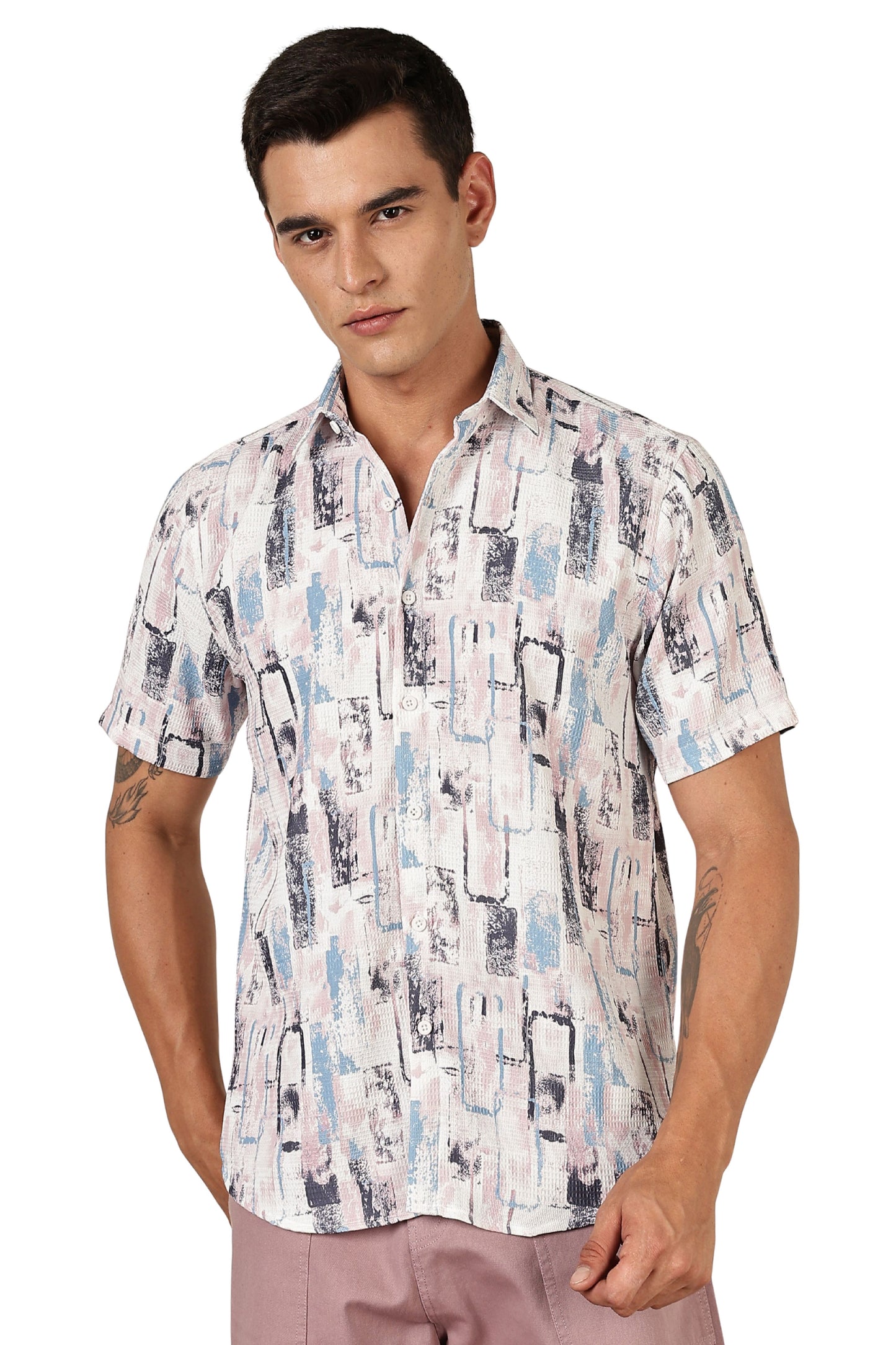 Multi Color Half Sleeve Korean Linen Shirt