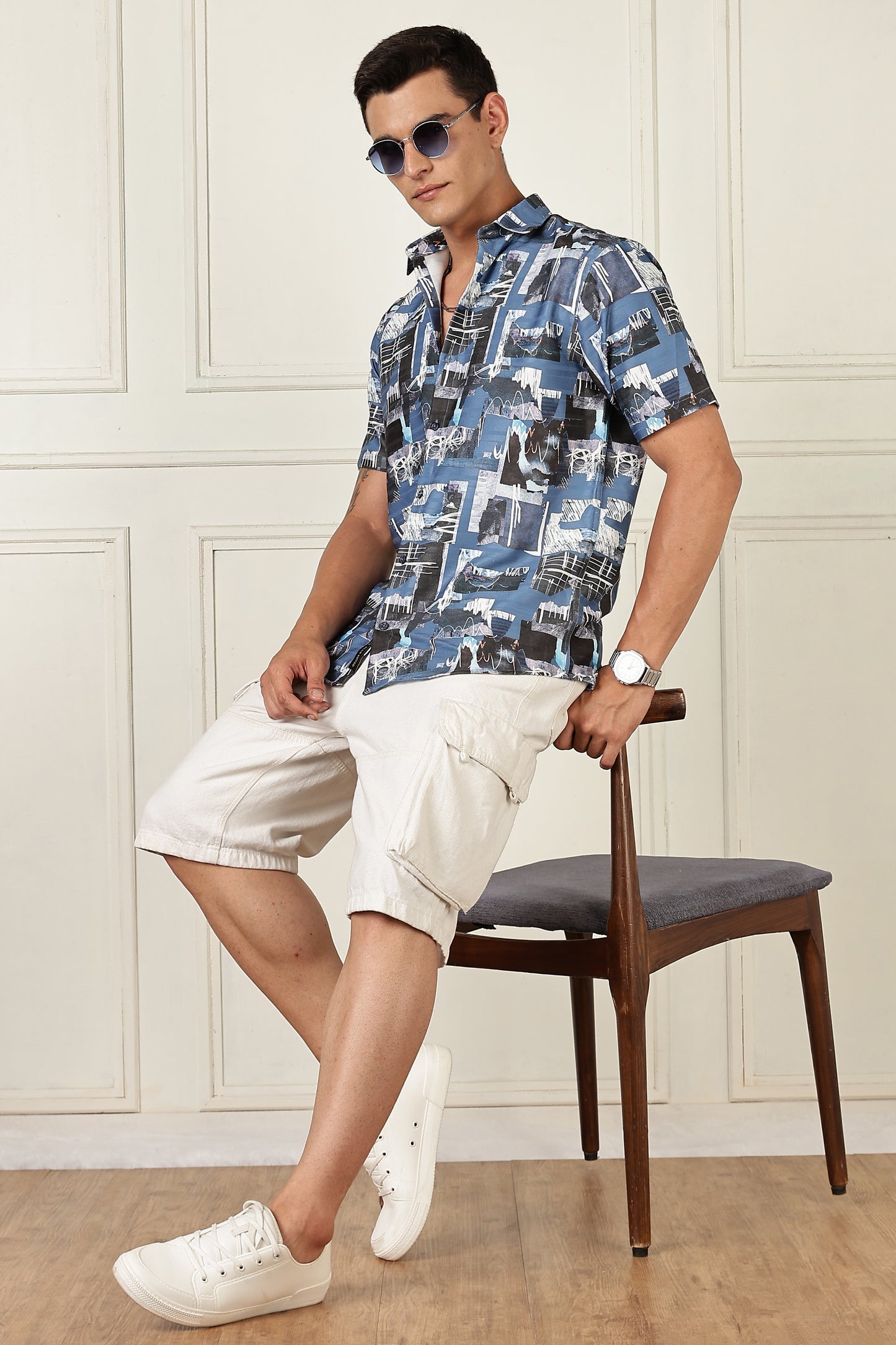 Multi Color Half Sleeve Korean Linen Shirt