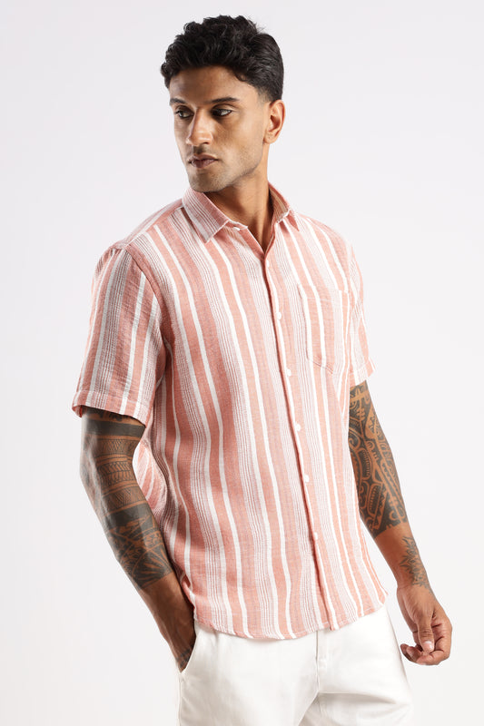 Multi Color Half Sleeve Korean Linen Shirt