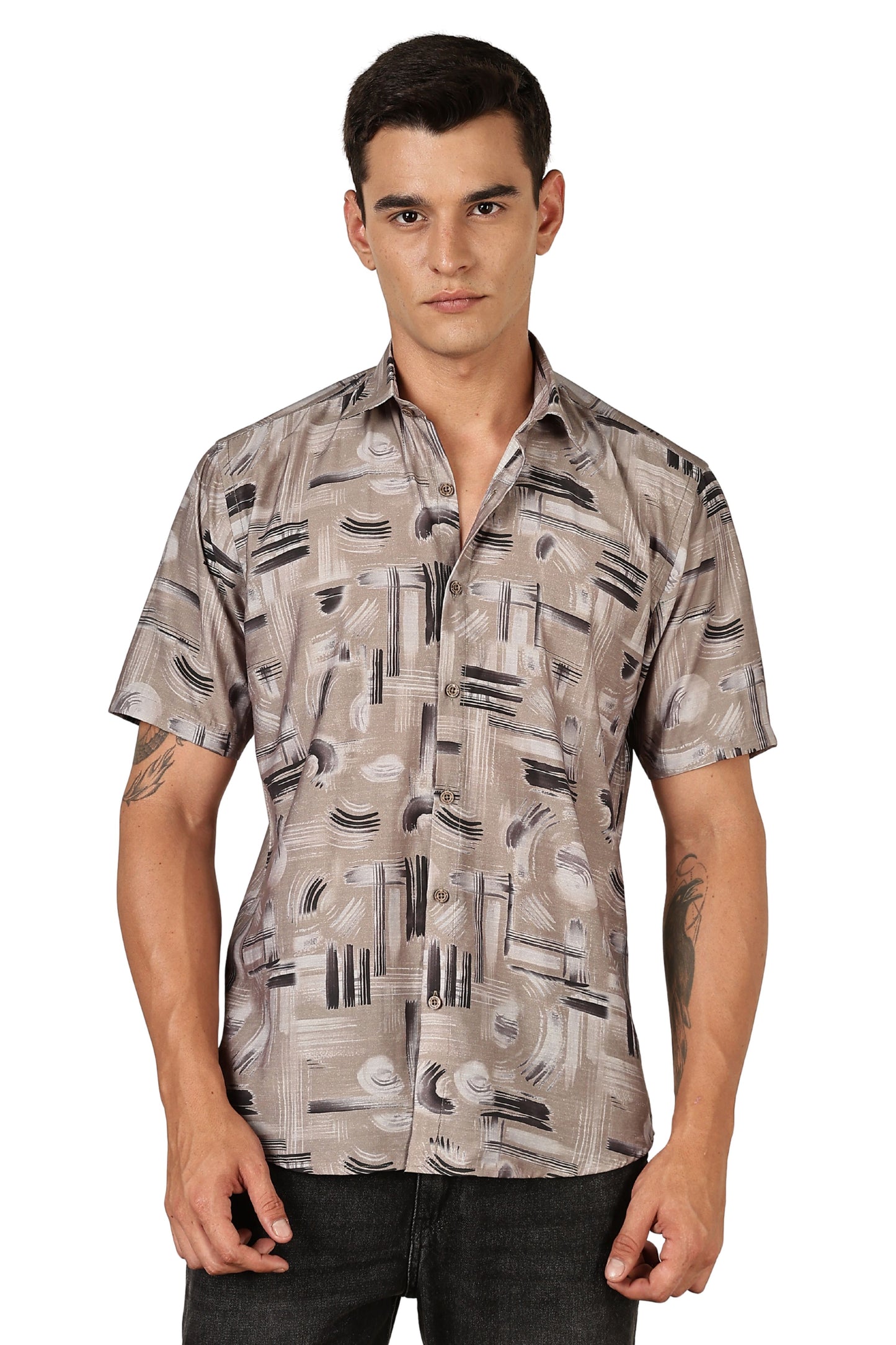 Multi Color Half Sleeve Korean Linen Shirt