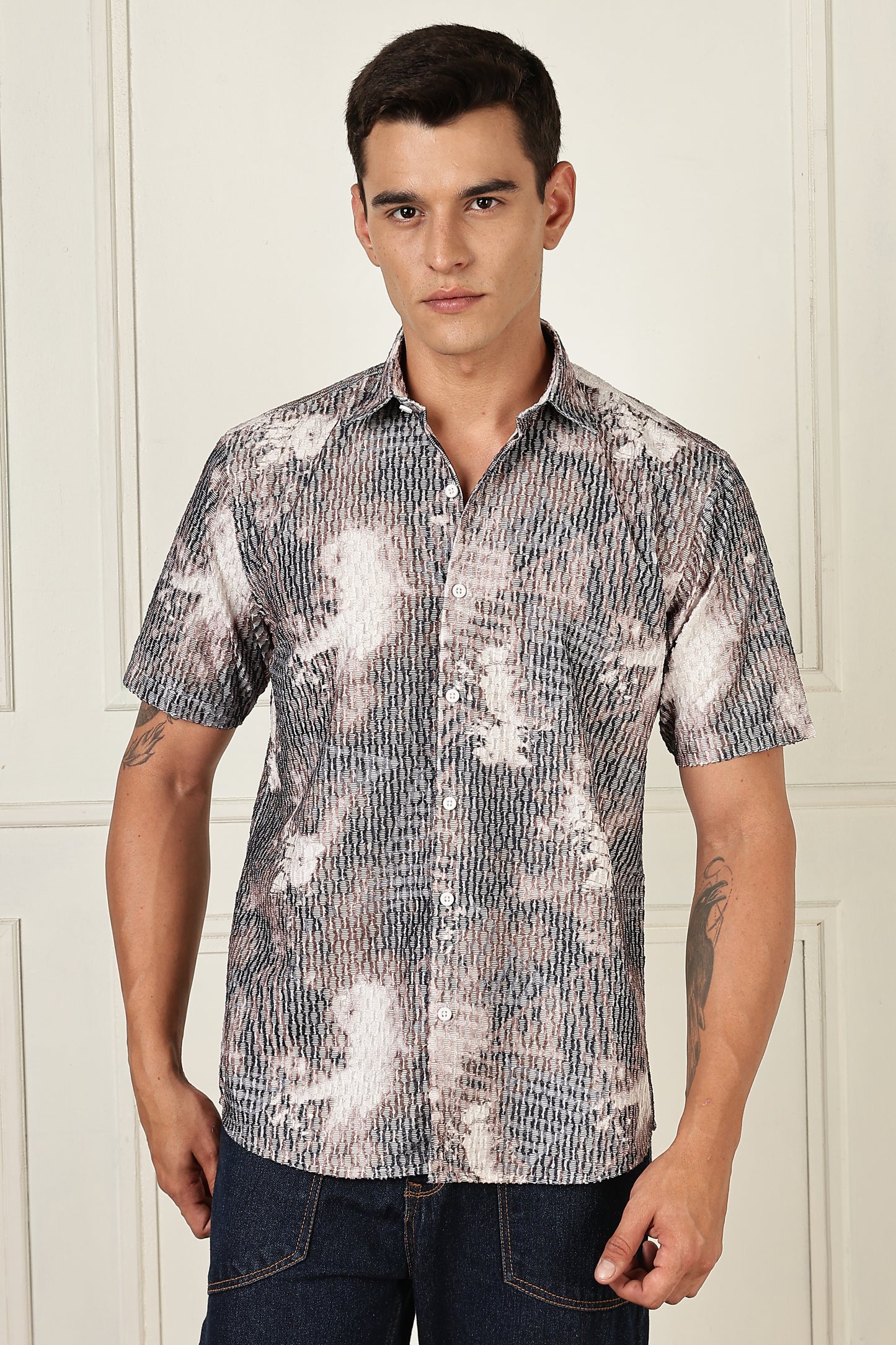 Multi Color Half Sleeve Korean Linen Shirt